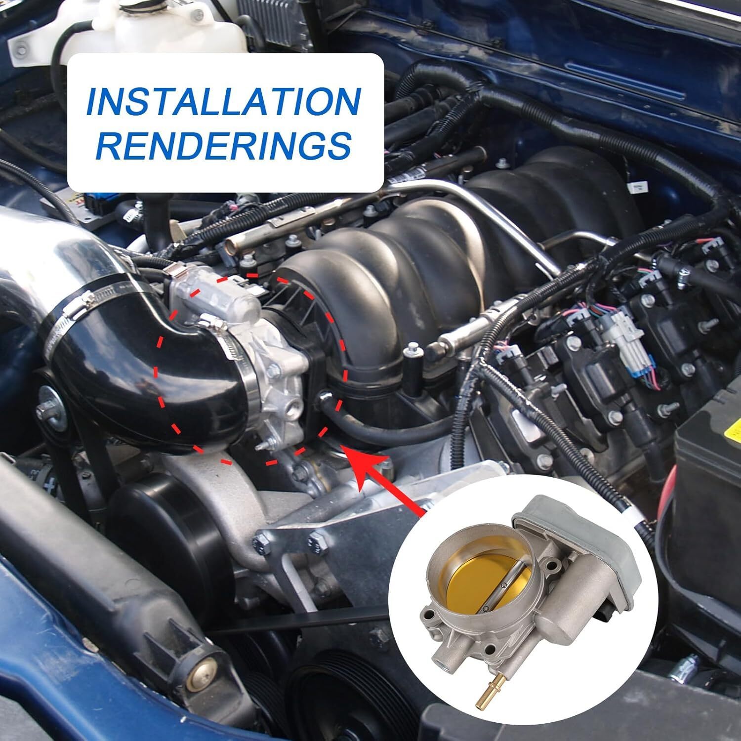 Throttle Body for Buick Rainier for Chevrolet Colorado Impala Trailblazer EXT Item image 6