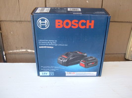Bosch 18v 6.3 ah Core li-ion battery &amp; charger starter kit GXS18V-01N14. NOS. - £72.85 GBP