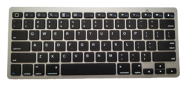 Omoton KB066 Bluetooth Wireless Keyboard for Android iOS. Silver *Tested* - $262.15 MXN