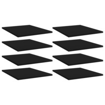  Shelf Set of 8 Black Engineered wood 15.7x19.7x0.6 in - €111,03 EUR