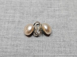 Vintage Marvella Clip On Pearl Costume Jewelry Earrings, 1/2&#39;&#39; Diameter - $9.99