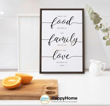 Bless the Food Before Us Dining Room Decor Kitchen Signs Bible Verse Art -P707 - £19.68 GBP+