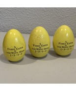 3 Family Easter White House 1990 Wooden Eggs George &amp; Barbara Bush autog... - €128,35 EUR