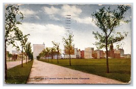 View of Skyline from Grant Park Chicago Illinois IL DB Postcard Y10 - £3.58 GBP