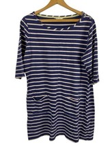 Boden Dress US Size 12 Mariner Breton Stripe Nautical Tunic Coastal Knit... - $35.25