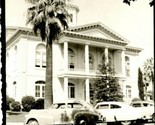 RPPC Yuba CIty CA Sutter County Court House Street View Cars UNP Postcard - $28.66