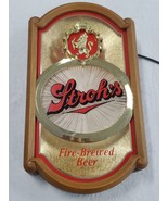 VINTAGE 1986 Stroh&#39;s Fire Brewed Beer 10x19 Sign - £36.96 GBP