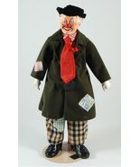 Brinn's Hobo Clown 22" Porcelain Doll 1986 LE Music Box If I Were a Rich... - $35.00