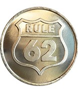 Set of 5 - Aluminum Rule 62 Don&#39;t Take Yourself Too Damn Serious AA Meda... - $2.96