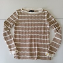Jones New York Sweater Womens Medium  Stripe Chenille Pullover - £10.51 GBP