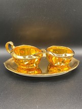 Royal Winton Grimawades Cream & Sugar &Tray Set "Golden Age" Vintage 1940's UK - $23.81