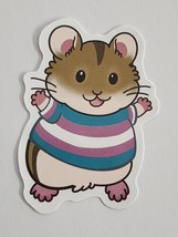 Cute Mouse Hamster Wearing Shirt Multicolor Cartoon Sticker Decal Embellishment - £2.32 GBP