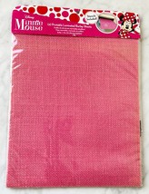 Disney Minnie Mouse Pink Printed Laminated Burlap Sheets w/Stencils 8.5 x 11 in - £7.55 GBP