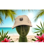 K-Swiss White w/ Black Gray Tennis Baseball Cap Hat Adjustable Logo Unisex  - $160.66 MXN
