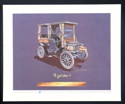 Vtg Bear Series Print Classic Autos Behr-Manning Troy NY 1904 Rambler To... - $219.80 MXN