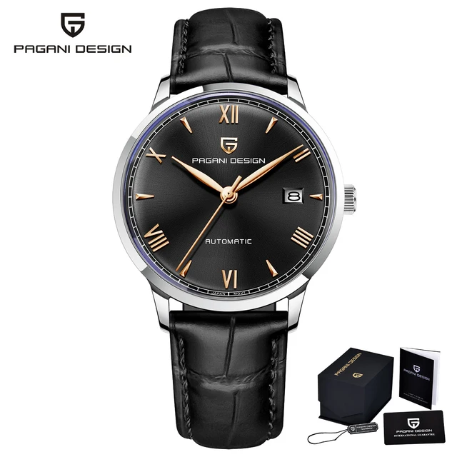 Automatic mechanical watches leather sapphire glass 10bar waterproof sport relogio thumb155 crop