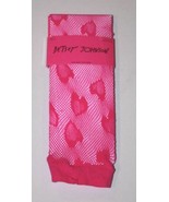 BETSEY JOHNSON Fishnet PINK Knee Socks HEART Prints 9-11 FREE SHIPPING - $55.19 CAD