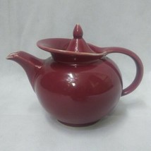 Hall Teapot Windshield Style Maroon Red with Lid - £25.92 GBP