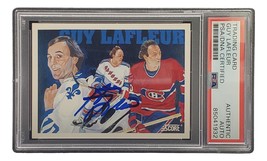 Guy LaFleur Signed 1991 Score #293 Montreal Canadiens Hockey Card PSA/DNA - £38.75 GBP