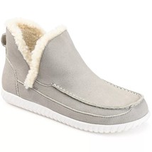 Journee Collection Women Moccasin Slipper Booties Capreece Size US 7M Grey - £22.22 GBP