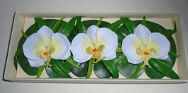 Pier One Imports Floating Flowers Set of 3 Lily Pad Flowers NOS New Unused - £8.10 GBP