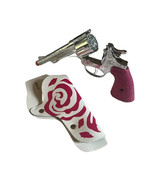 Gonher Western Cowgirl 2pc Pink &amp; Silver 8-Shot Cap Gun &amp; Holster Set fr... - $435.66 MXN