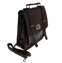 Leather Look Messenger Bag/Handbag Backpack/Office Bag/Shoulder / FREE SHIP - £55.49 GBP