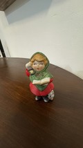 Vintage Jasco Holiday Porcelain  Pomander Caroler (Girl) Scent Beads Inside - £4.84 GBP