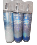 3X Bath and Body Works FROSTED COCONUT SNOWBALL  Fine Fragrance Mist spr... - $43.32 CAD