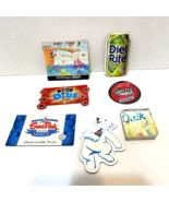 Vintage Lot 7 Collectible Refrigerator Magnets Coke Quik Dibbs Snapple S... - £12.31 GBP