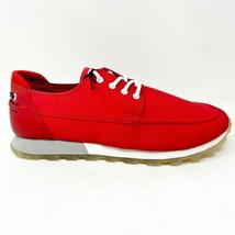 Clae Desmond Ruby Canvas Red White Mens Premium Casual Shoes Sneakers - £35.81 GBP
