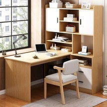 Large Simple Computer Desk Bookshelf Integrated Game Tables Drawers Laptop Home  - £320.35 GBP+