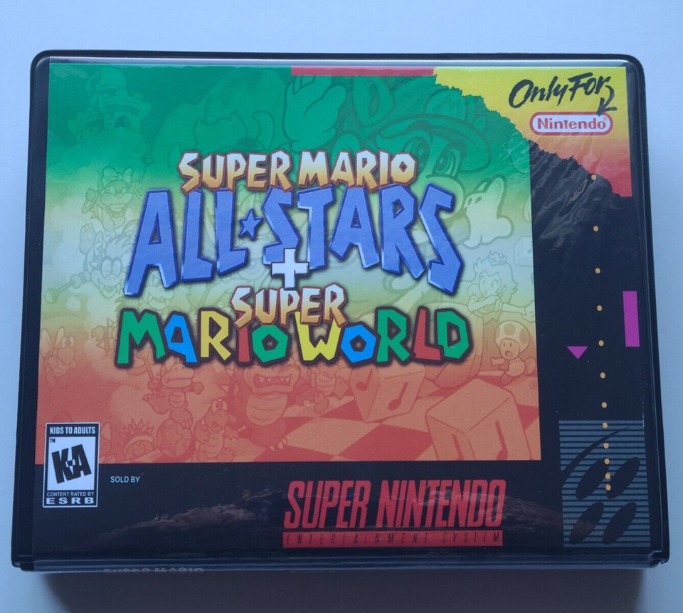 Super Mario All-Stars+World CASE ONLY Super Nintendo SNES Box BEST Quality - $12.18