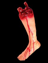 Realistic Life Size Left Bloody Gory Severed Leg Body Part Halloween Horror Prop - £28.31 GBP