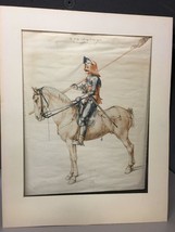 Reproduction of &quot;Study of a Rider&quot; by Albrecht Duerer Watercolor on Paper 1498 - £24.76 GBP