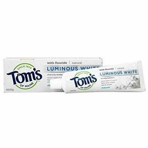 NEW Toms of Maine Natural Luminous White with Flouride Anticavity Toothpaste 4oz - £10.46 GBP