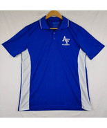 USAF Air Force Academy Polo Shirt Mens Blue MVP Short Sleeve Golf SMALL - $49.05 CAD