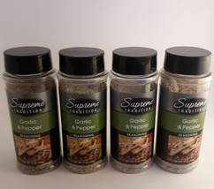 4 x 12 oz. Supreme Tradition GARLIC and PEPPER Seasoning Sealed Packed - $19.79
