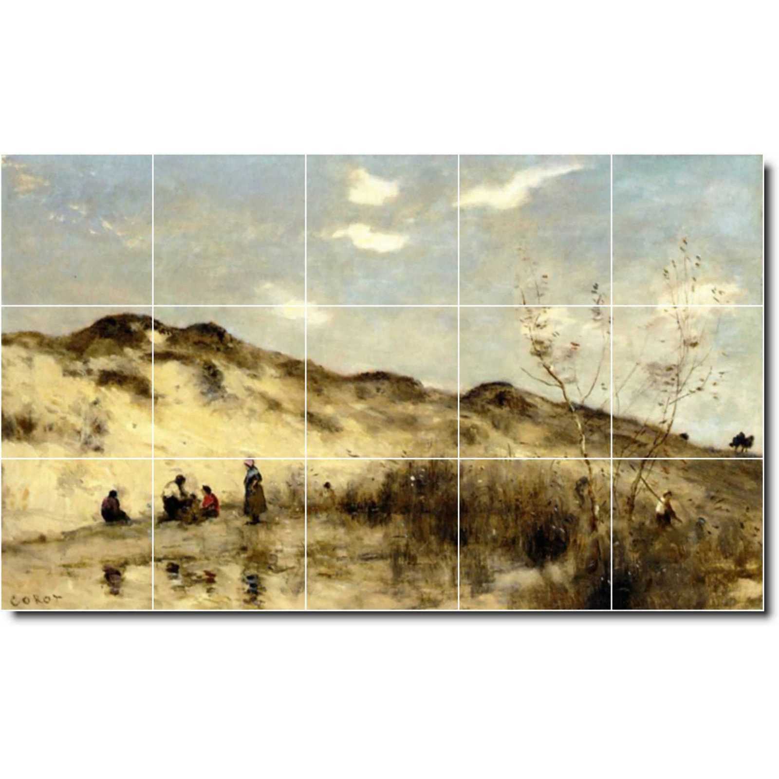 Corot jean a dune at dunkirk