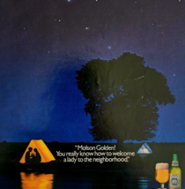 1986 Molson Golden Beer Advertisement Brewery Vintage Night Sky Stars DWF24 - $463.85 MXN