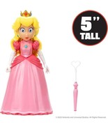 The Super Mario Bros Movie 5&quot; Action Figure Series 1, Princess Peach Figure - $401.52 MXN