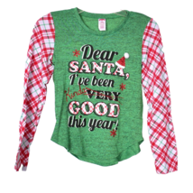Holiday Time Dear Santa Naughty or Nice Shirt Size Large (10-12) - $237.57 MXN