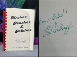 Birches Beaches &amp; Belches by Phil DeGraff - SIGNED - recipes cookbook 1962 - £17.40 GBP