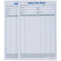 TOPS Daily Employee Time And Job Sheet, 6 x 9.5 Inches, 100 Sheets per P... - $26.99