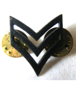 Vintage US Army Sergeant&#39;s collar pins Black      b - $9.89