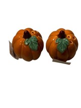 Vintage Ceramic Pumpkin Salt And Pepper Shaker Set - £7.06 GBP