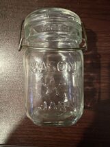 Vintage MASON STAR JAR Wireside Canning Jar w/ Wire Bail &amp; Glass Lid K 1... - $19.80