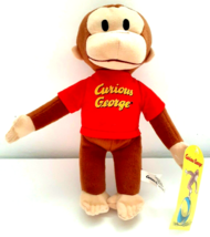 Curious George Monkey NWT 10&quot; Plush Brown Stuffed Animal Universal Toy Factory  - £11.80 GBP