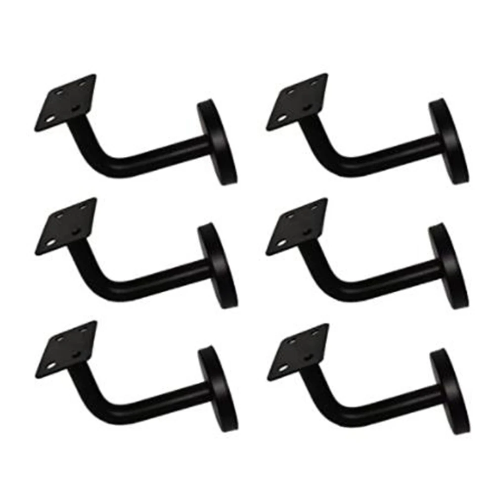 6 Pcs Stainless Steel Stair Handrail cket Heavy Duty Stair Rail Support Railing  - £64.91 GBP
