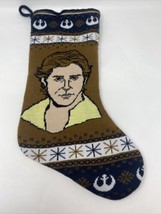 Disney Star Wars Skywalker Han Solo 19&quot; Knit Christmas Stocking Lined - £12.44 GBP